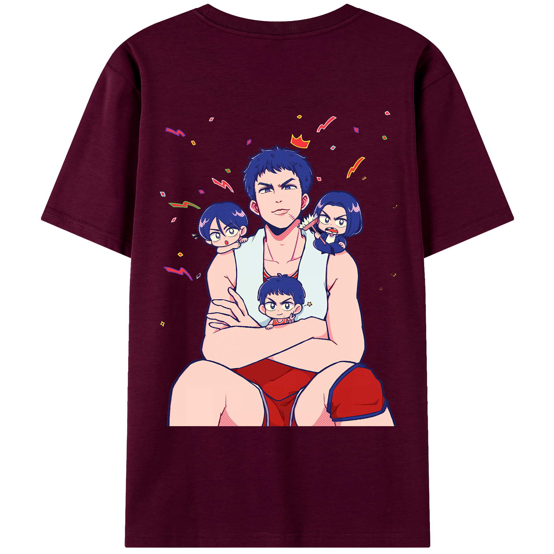 SLAM DUNK／スラムダンク レディース半袖Tシャツ(バックプリント)